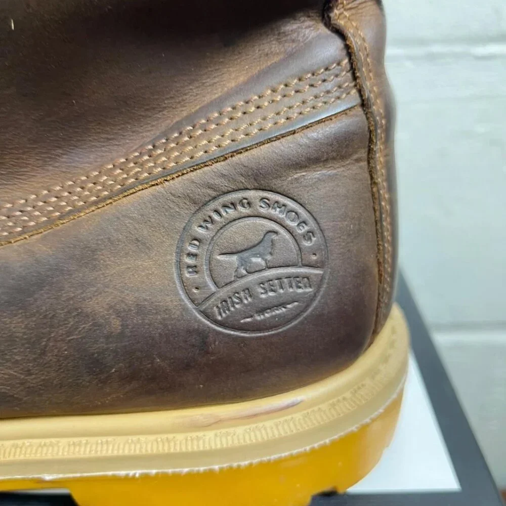 Red Wing Irish Setter 83614 Waterproof Brown Nubuck Safety Work Boots Men's 11 D